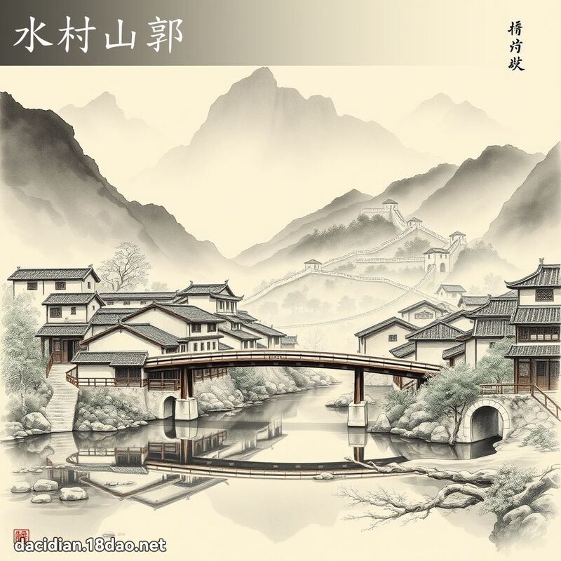 水村山郭 配图