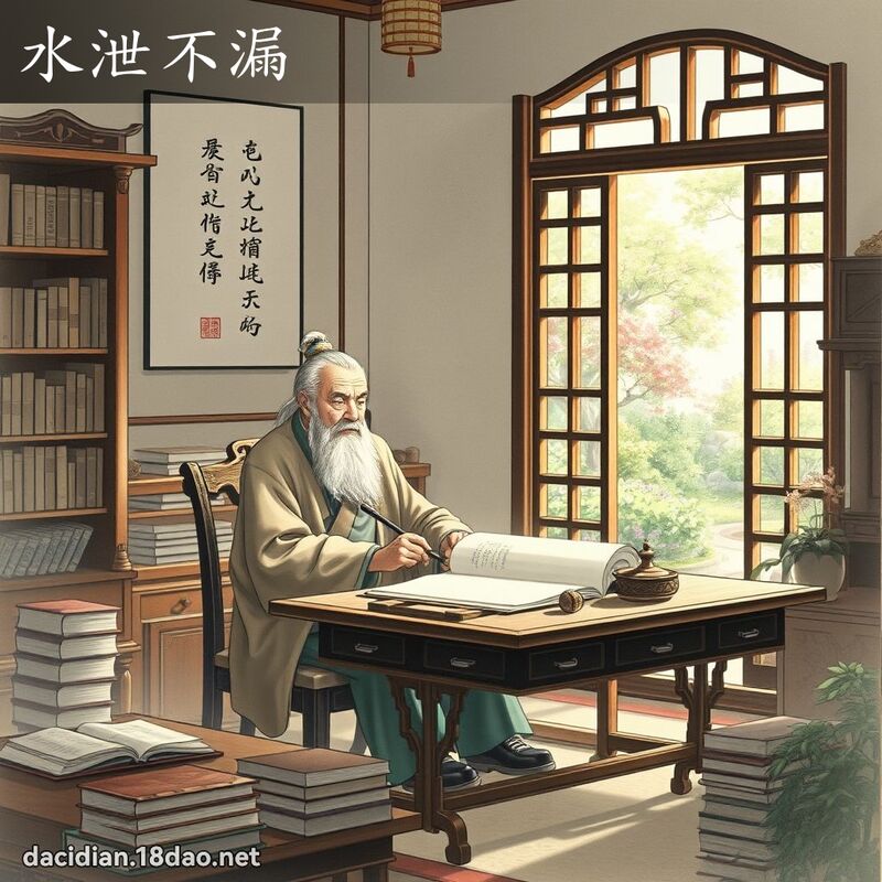 水泄不漏 配图