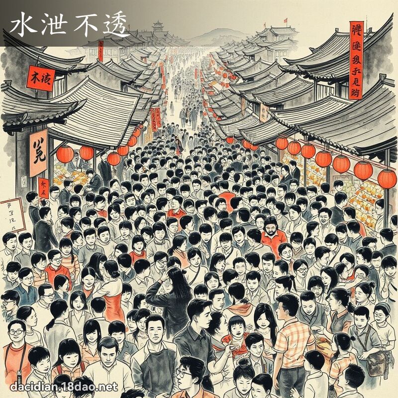 水泄不透 配图
