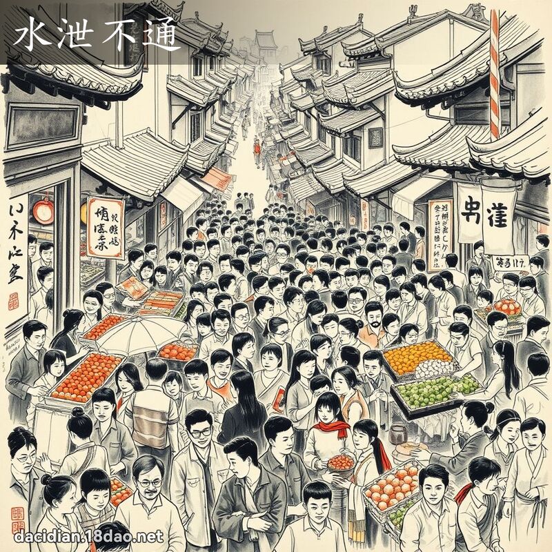 水泄不通 配图