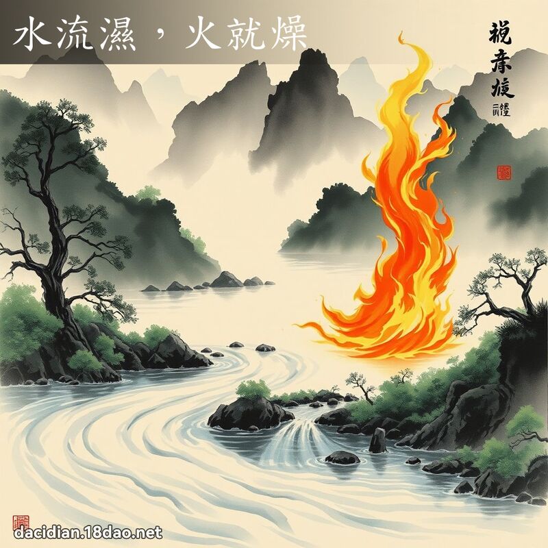 水流濕,火就燥 配图