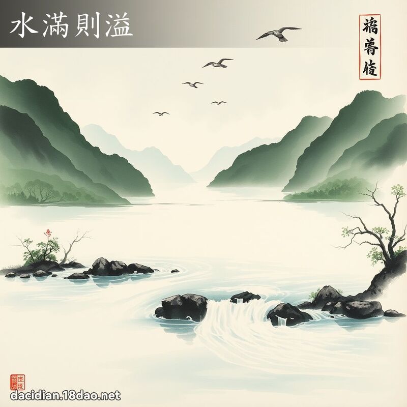 水滿則溢 配图