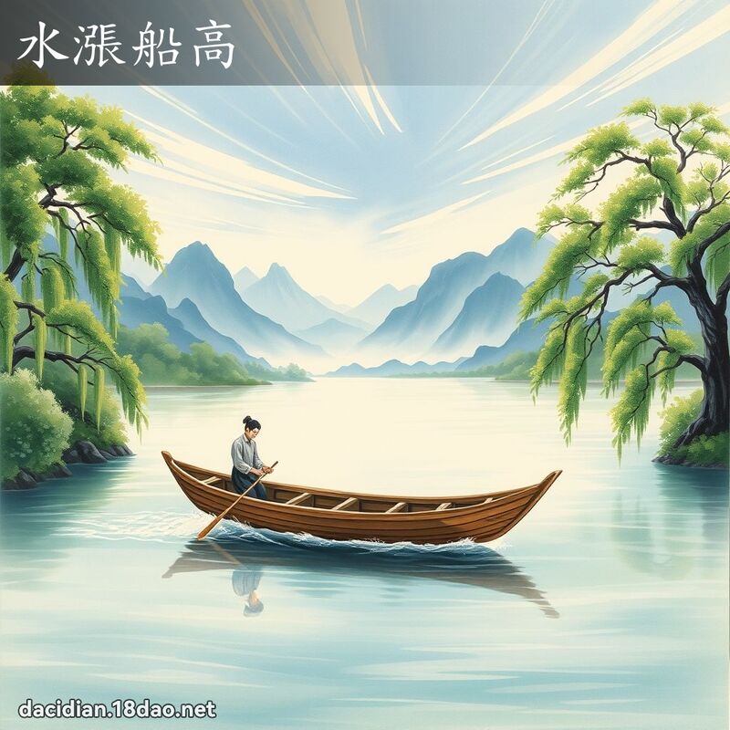 水漲船高 配图