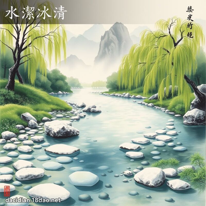 水潔冰清 配图