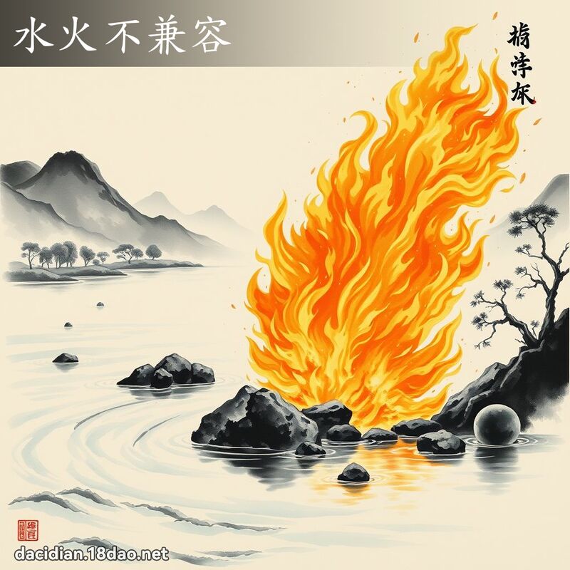 水火不兼容 配图