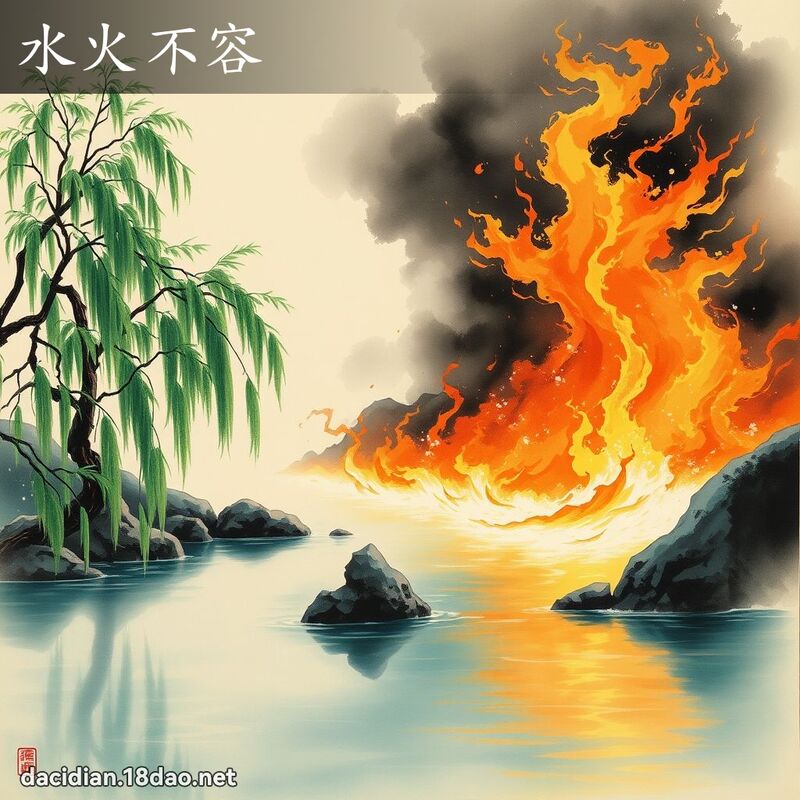 水火不容 配图