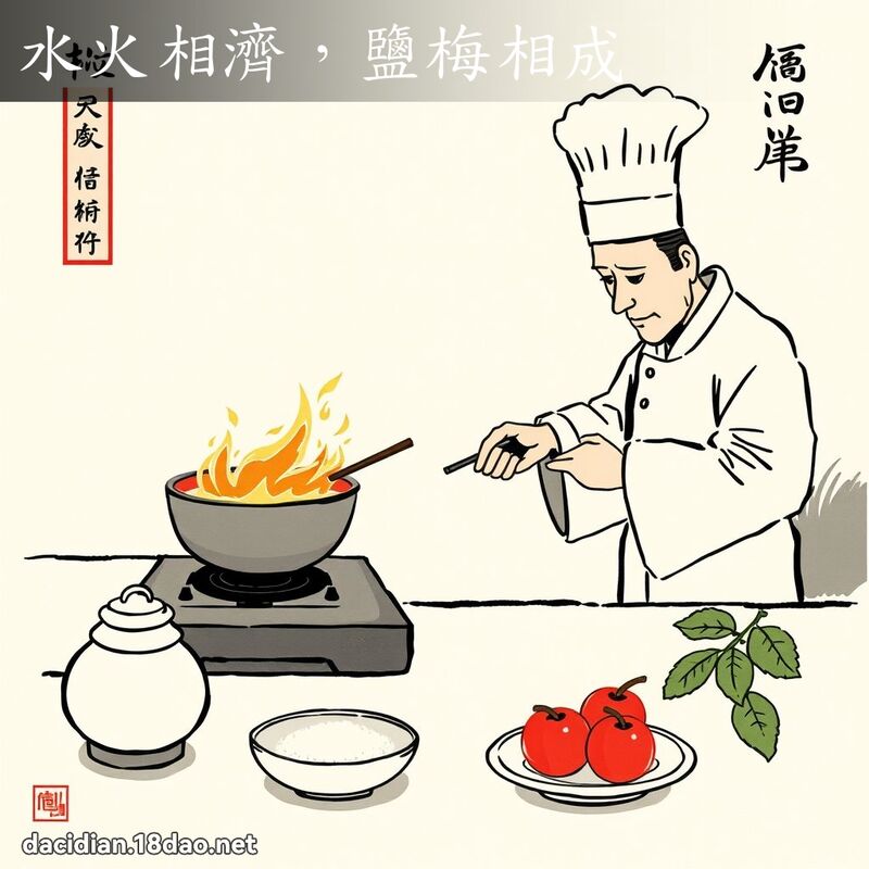 水火相濟,鹽梅相成 配图