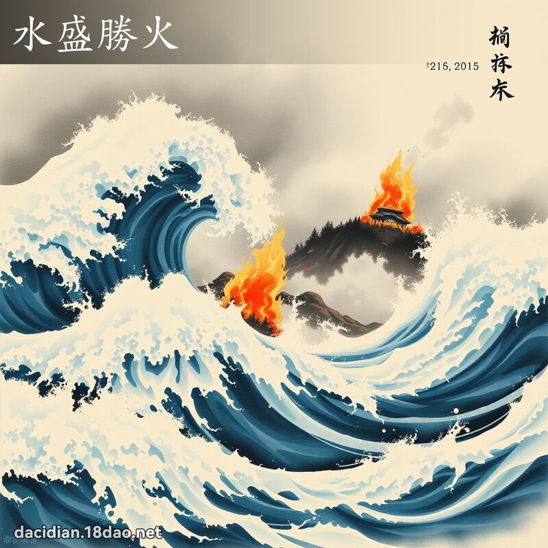 水盛勝火 配图