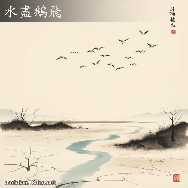 水盡鵝飛 配图