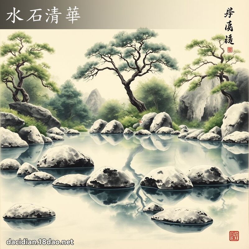 水石清華 配图
