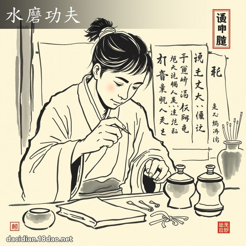 水磨功夫 配图