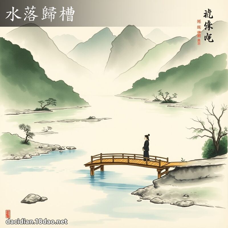 水落歸槽 配图