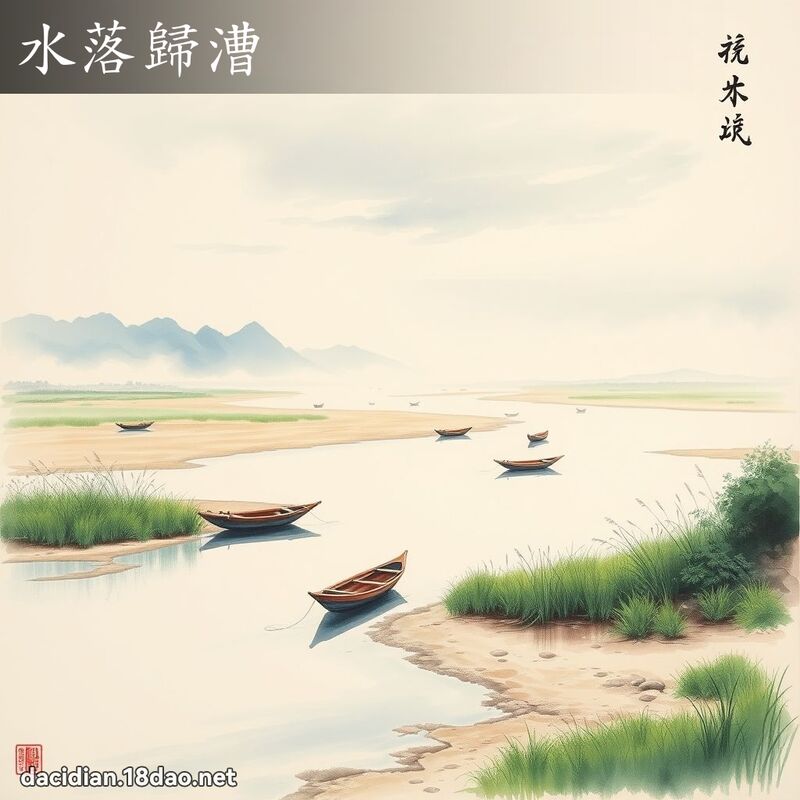 水落歸漕 配图