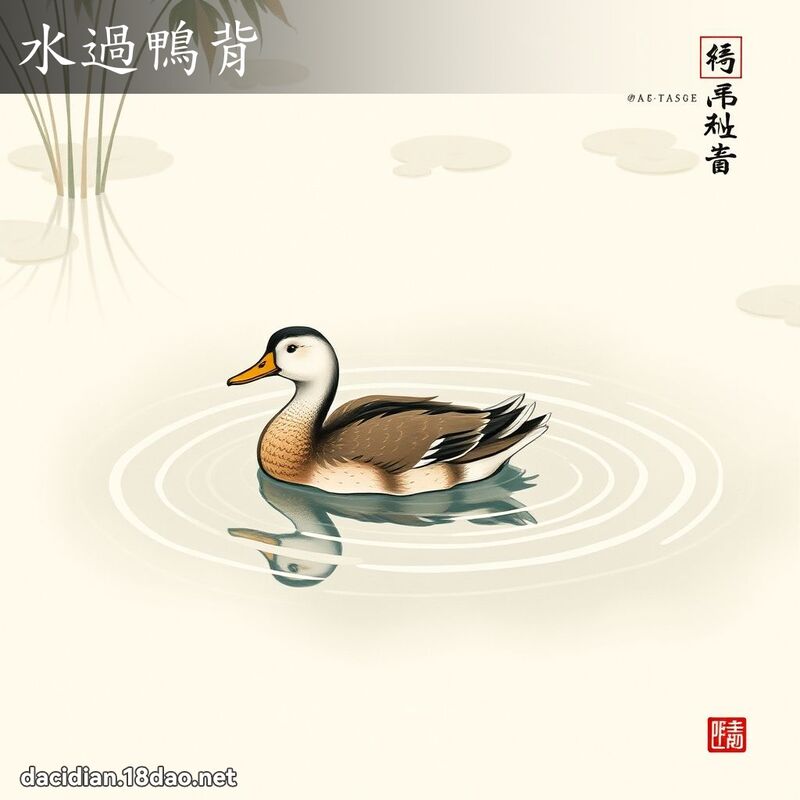 水過鴨背 配图