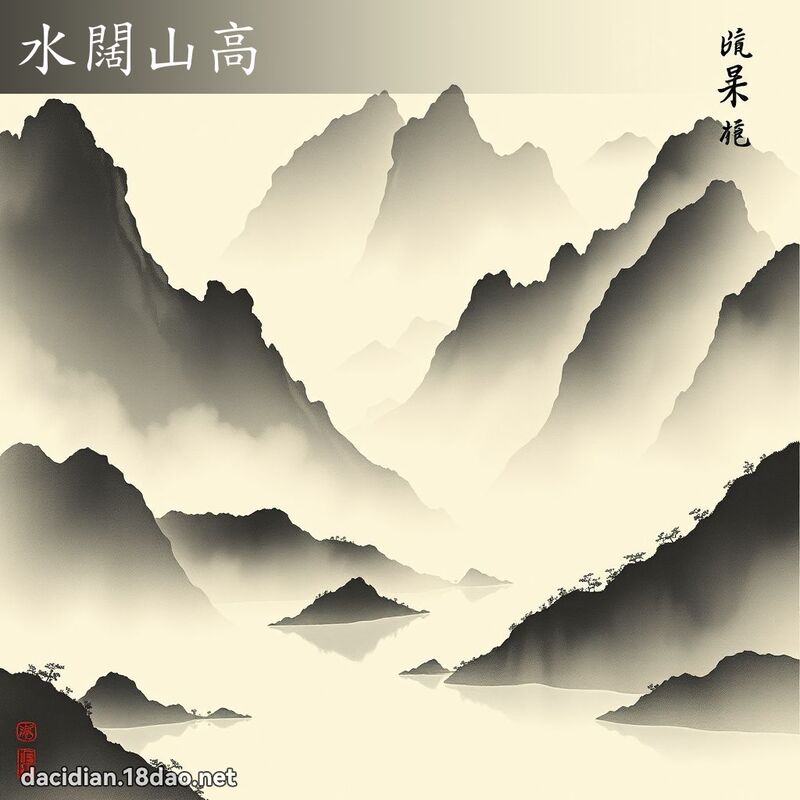 水闊山高 配图