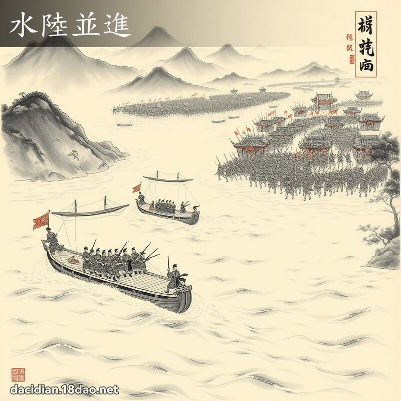 水陸並進 配图