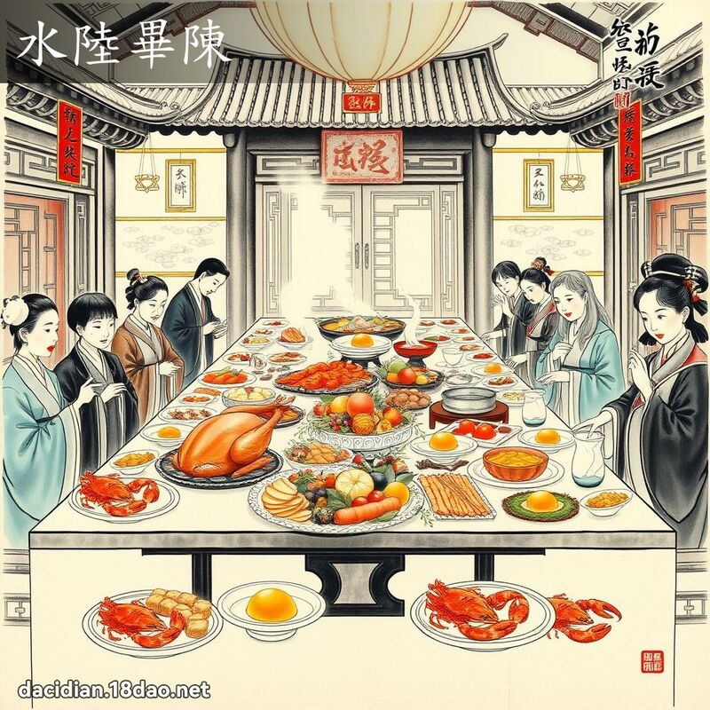 水陸畢陳 配图