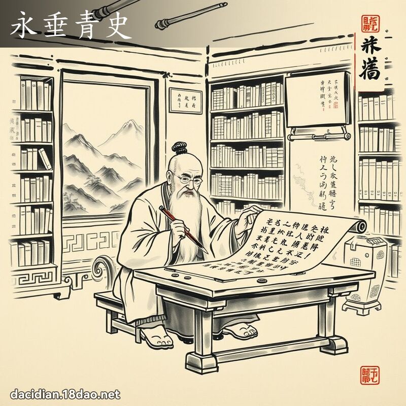 永垂青史 配图