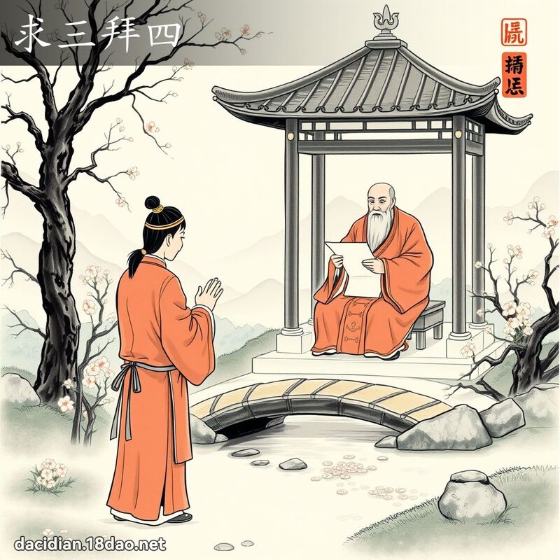 求三拜四 配图