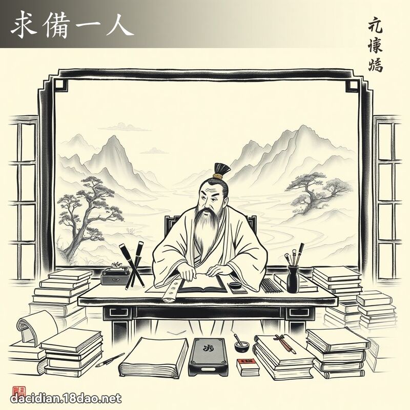 求备一人 配图