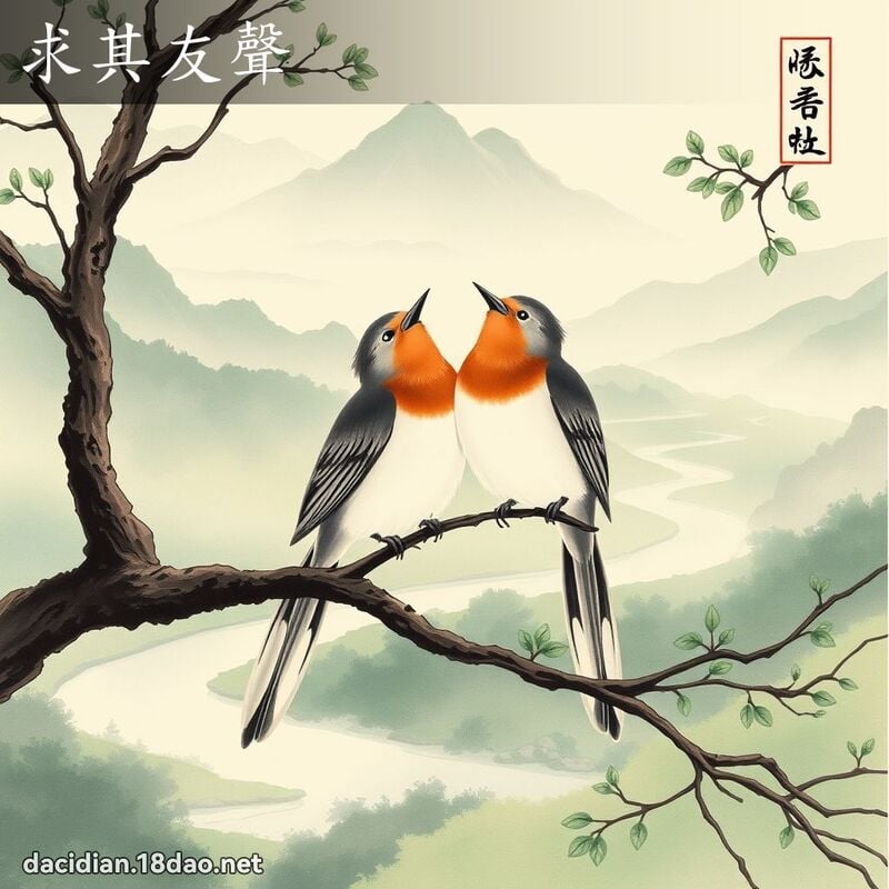 求其友声 配图
