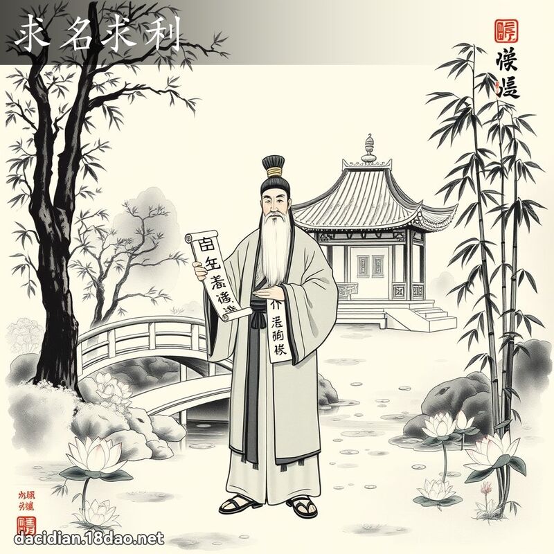 求名求利 配图