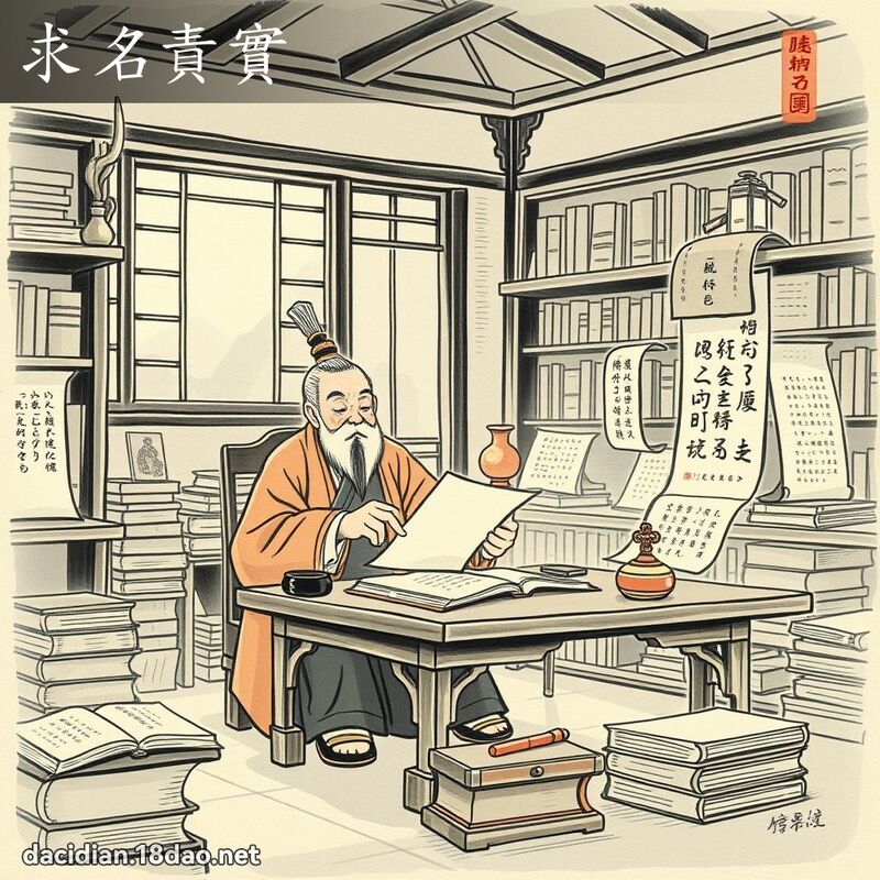 求名责实 配图