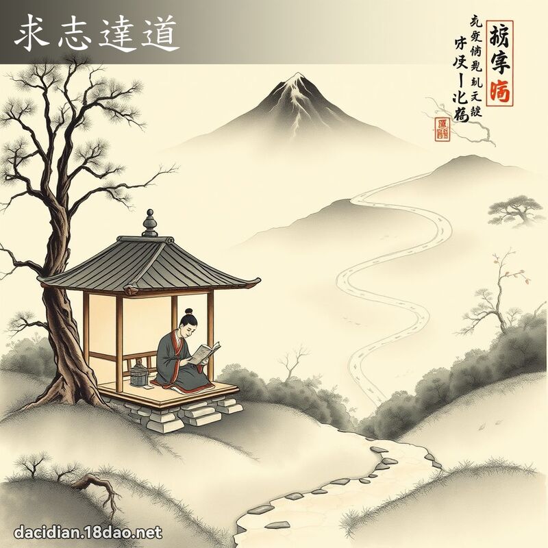 求志达道 配图