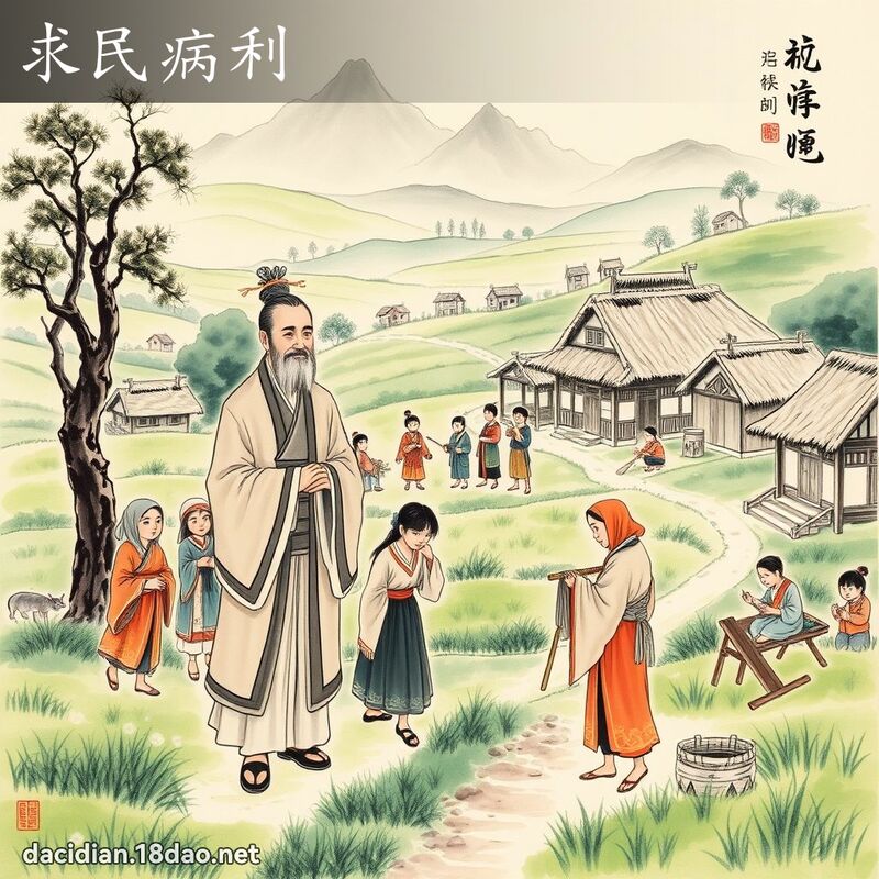 求民病利 配图