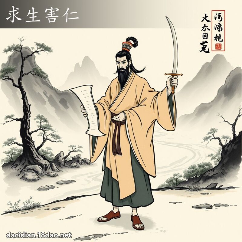 求生害仁 配图