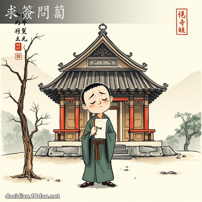 求签问卜 配图