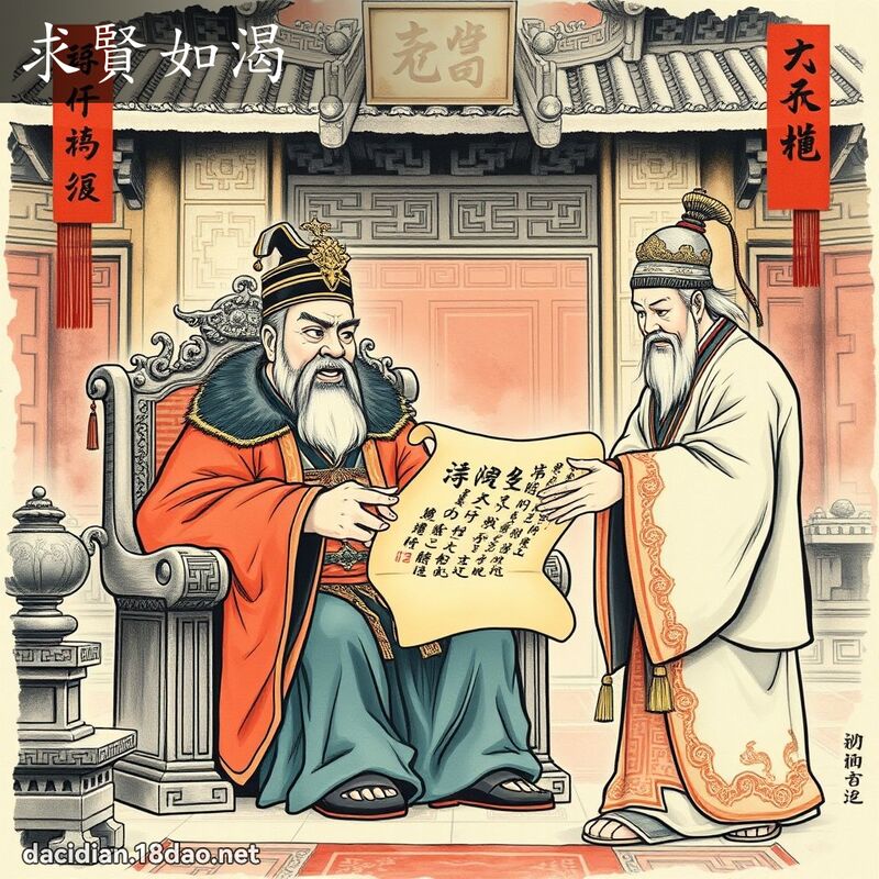 求贤如渴 配图