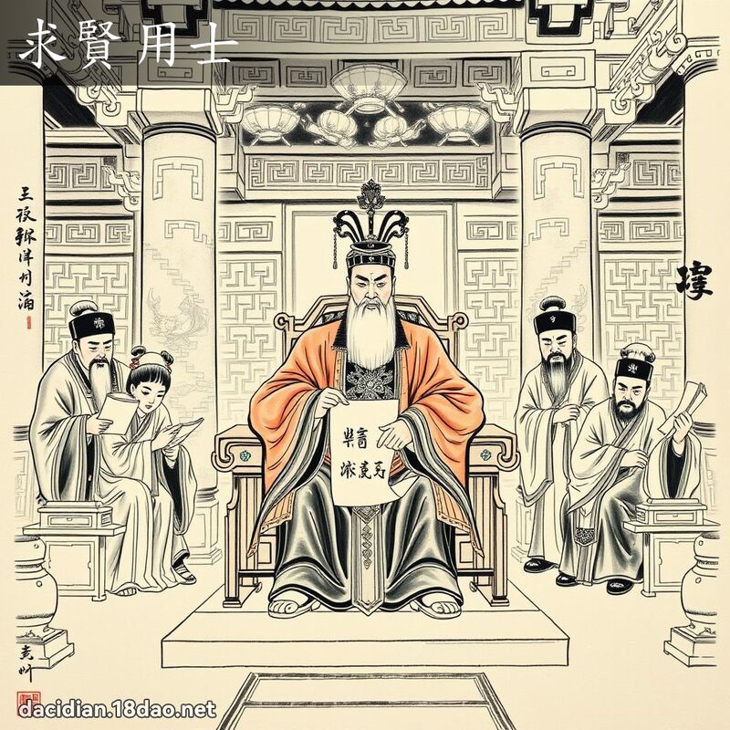 求贤用士 配图