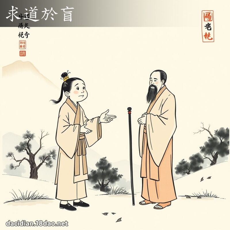 求道於盲 配图