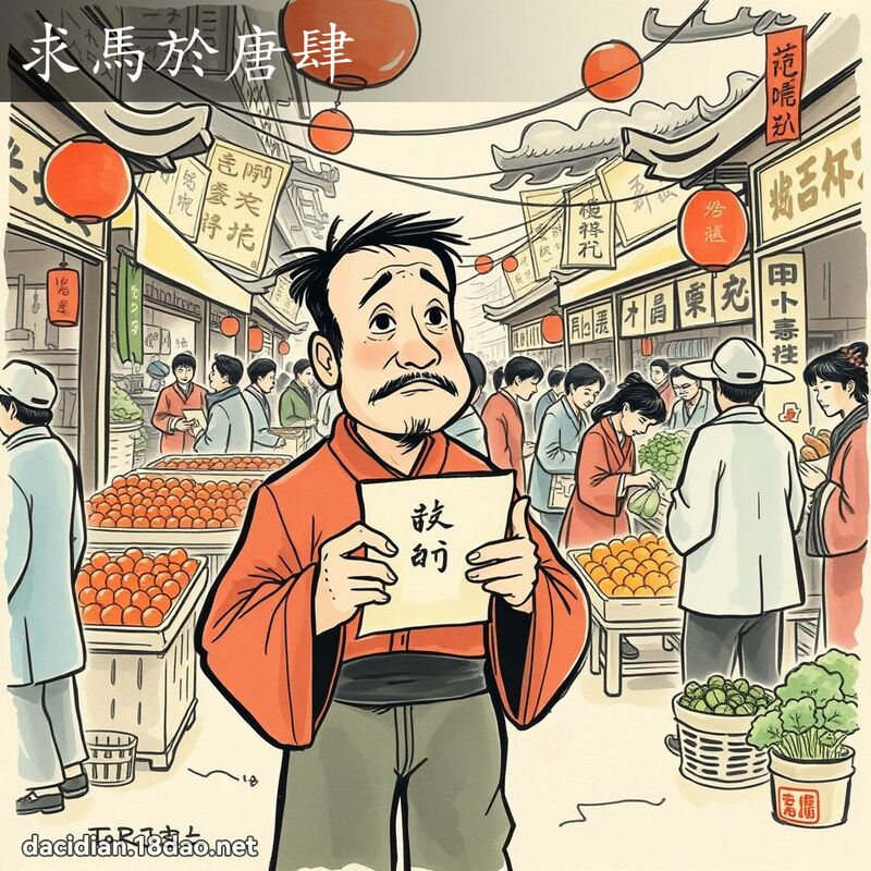 求马於唐肆 配图