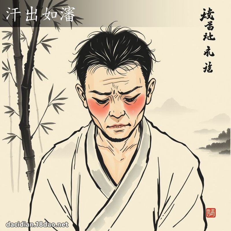 汗出如瀋 配图
