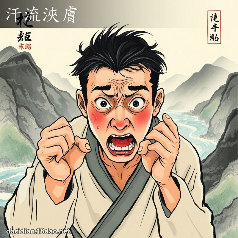 汗流浹肤 配图