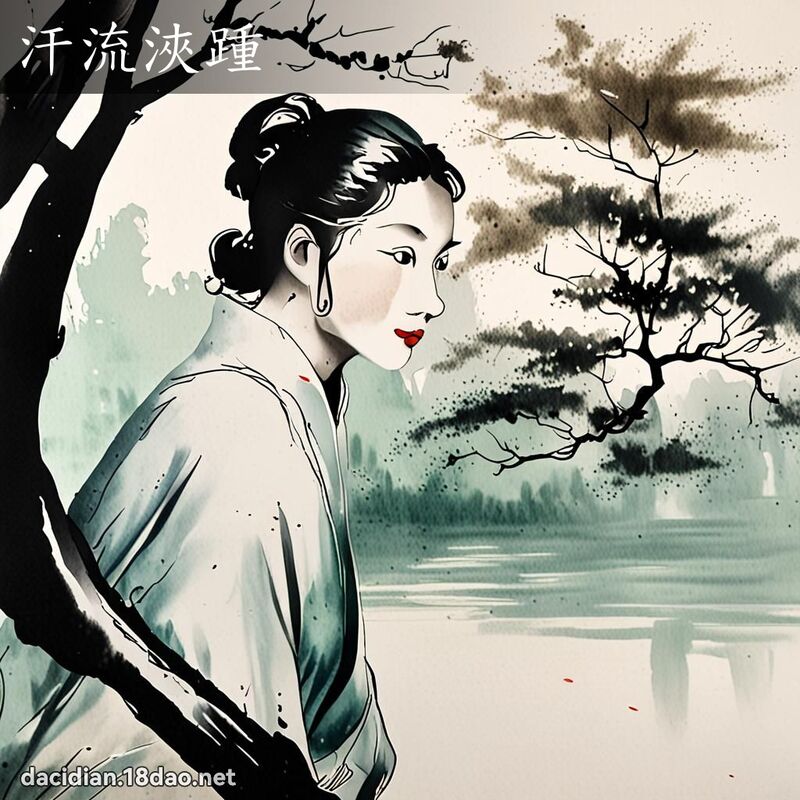 汗流浹踵 配图