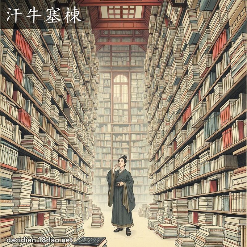 汗牛塞栋 配图