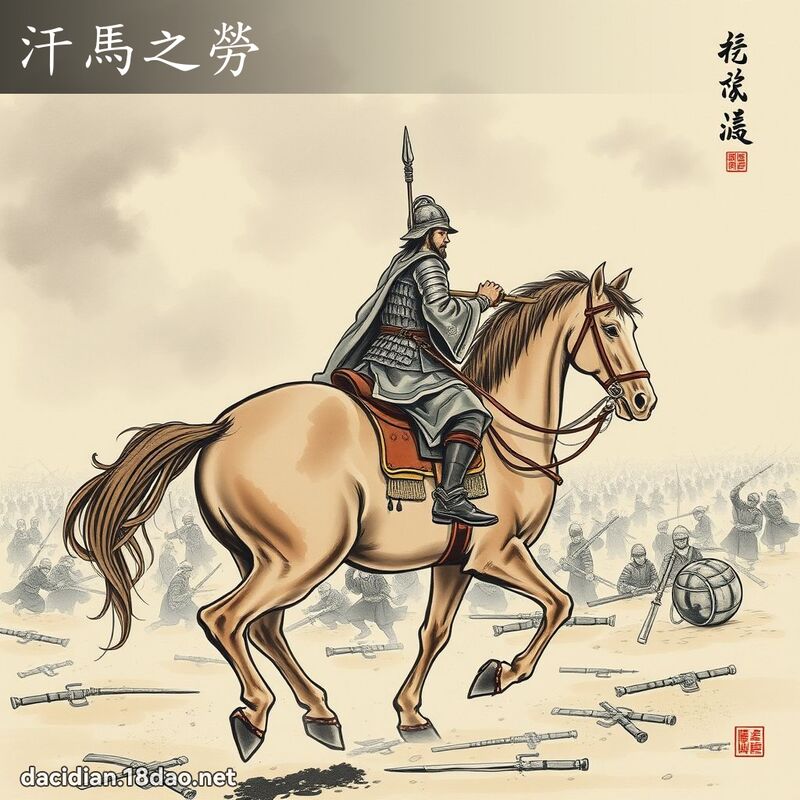汗马之劳 配图
