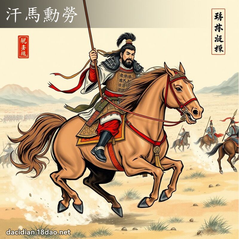 汗马勋劳 配图