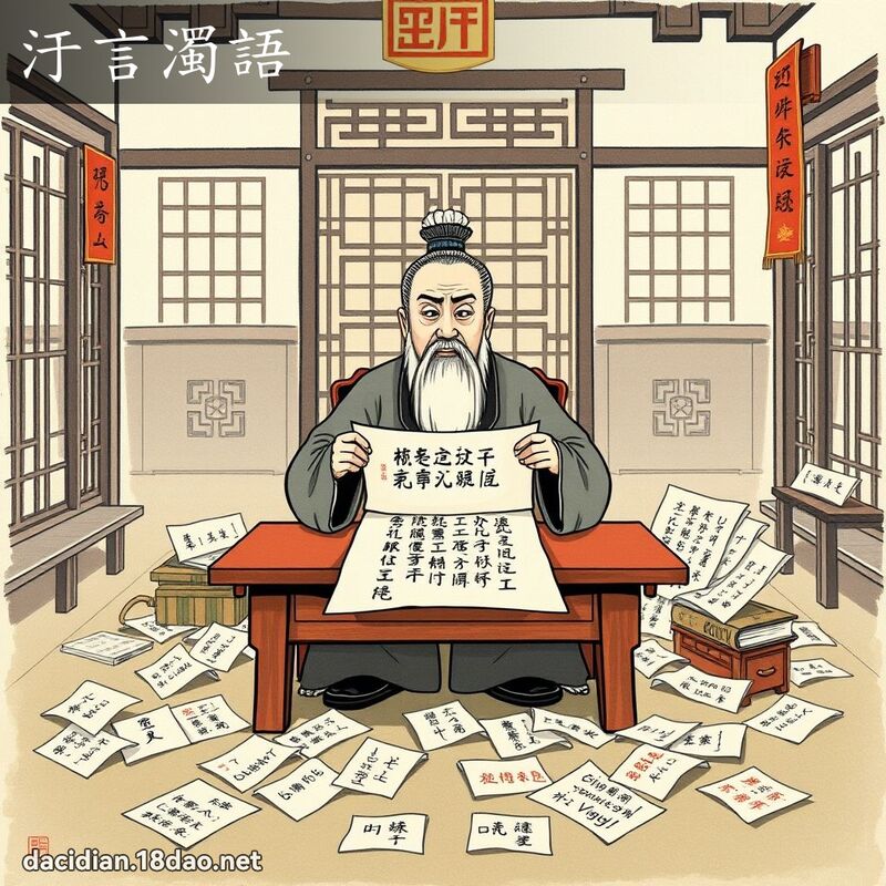 汙言浊语 配图