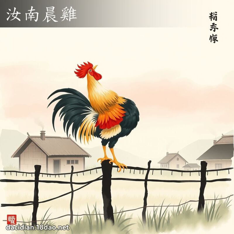 汝南晨鸡 配图