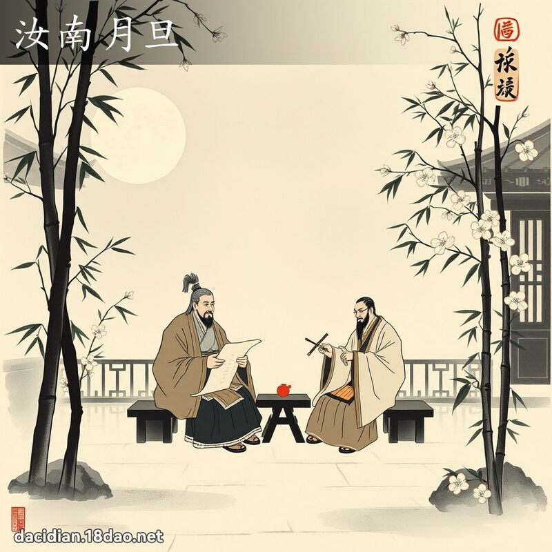 汝南月旦 配图