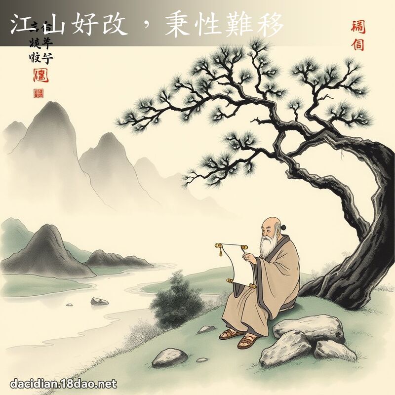 江山好改,秉性难移 配图