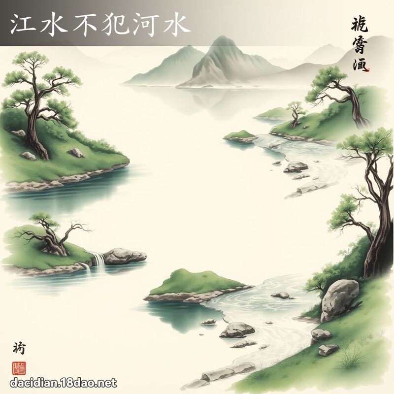 江水不犯河水 配图