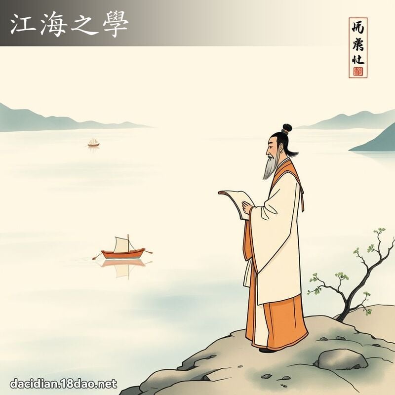 江海之學 - 中華成語配圖