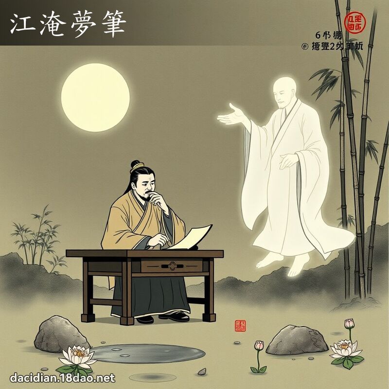 江淹梦笔 配图