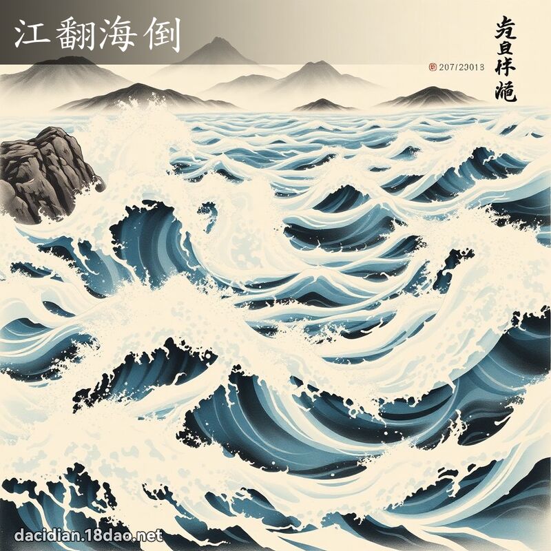 江翻海倒 配图