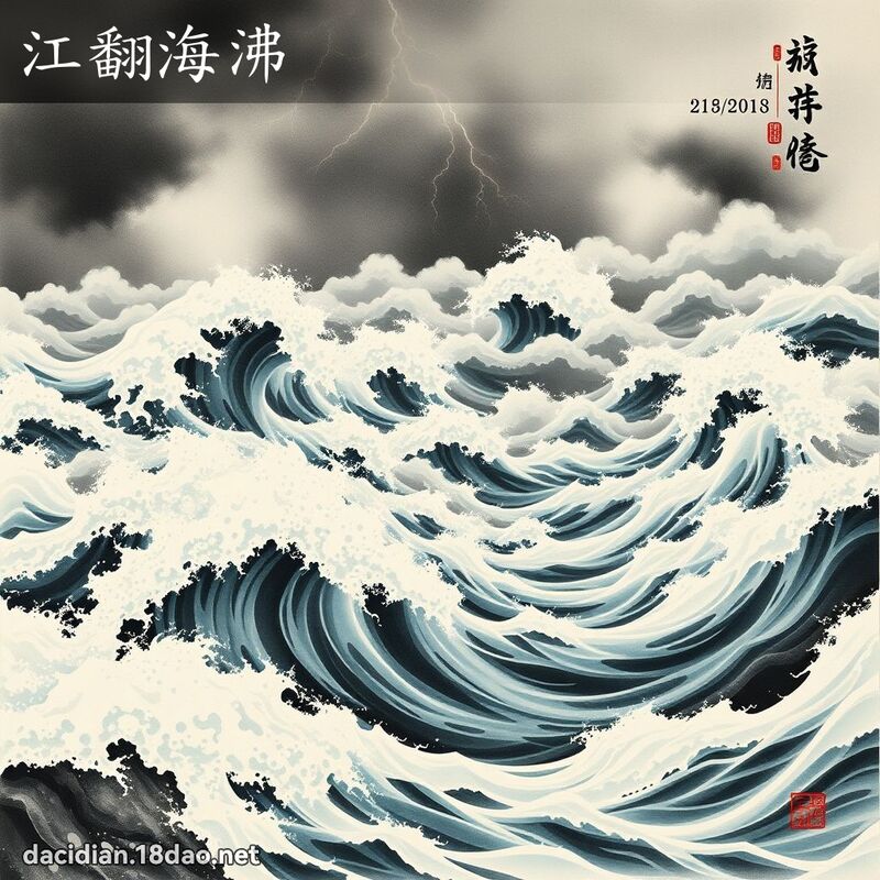 江翻海沸 配图